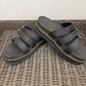 Dr.Martens Blaire Slide Women Size 8 US Black Sandals Strappy Air Wair